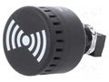 Signaller: sound; buzzer; 24VDC; 24VAC; ESM; IP65; black; on panel AUER SIGNAL 813500405
