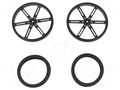 Wheel; black; push-in,screw; Ø: 90mm; Shaft dia: 5.8mm; W: 10mm POLOLU POLOLU-4935