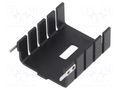 Heatsink: moulded; TO220; black; L: 30mm; W: 25.4mm; H: 12.7mm; screw Wakefield Thermal 287-1ABE