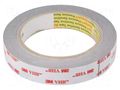 Tape: fixing; W: 19mm; L: 5.5m; Thk: 0.6mm; acrylic; grey 3M 3M-4936-19-5.5