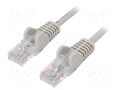 Patch cord; RJ45 plug,both sides; U/UTP; 5e; stranded; CCA; PVC Goobay U/UTP5-CCA-200GY