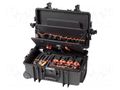 Kit: general purpose; for electricians; Robust45; case; 63pcs. KNIPEX KNP.002137