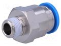 Push-in fitting; straight; -0.95÷6bar; Gasket: NBR caoutchouc; QS FESTO QS-1/8-10
