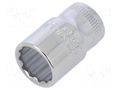 Socket; 12-angles,socket spanner; 11mm; 1/4"; tool steel BAHCO SA.A6700DM-11