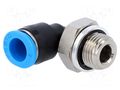 Push-in fitting; angled 90°; -0.95÷6bar; Gasket: NBR caoutchouc FESTO QSML-G1/8-6