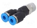 Push-in fitting; straight,Y-Yap spliYYer; -0.95÷6bar; PBT; QS FESTO QSY-1/8-4