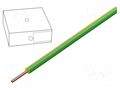 Wire; H05V-U; 0.5mm2; wire; Cu; PVC; yellow-green; 300V,500V; 100m HELUKABEL H05V-U05GN/GE