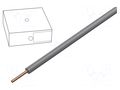 Wire; H07V-U; 4mm2; wire; Cu; PVC; grey; 450V,750V; 100m; CPR: Eca HELUKABEL H07V-U400GY