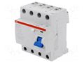 RCD breaker; Inom: 40A; Ires: 100mA; Max surge current: 5000A; IP20 ABB F204AC-40/0.1