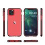 Spring Case clear TPU gel protective cover with colorful frame for iPhone 13 mini mint, Hurtel 5907769334955