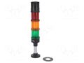 Signalling column; red/orange/green; LED; 24VDC; 24VAC; IP66; ABS AUER SIGNAL ECO60-Q31