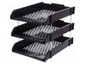 Bin; ESD; A4; Application: for storing documents; black STATICTEC PRT-STS1090