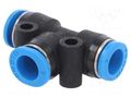 Push-in fitting; T-tap splitter; -0.95÷6bar; PBT; QSM; Øout: 6mm FESTO QSMT-6