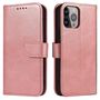 Magnet Case elegant bookcase type case with kickstand for iPhone 13 Pro pink, Hurtel 5907769334085 5907769334085