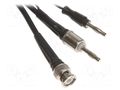 Test lead; BNC plug,banana plug 4mm x2; Len: 1m; black PEAKTECH PKT-MKS-1