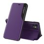 Eco Leather View Case elegant bookcase type case with kickstand for iPhone 13 mini purple, Hurtel 5907769334467 5907769334467