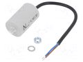 Capacitor: polypropylene; motors, run; 8uF; 470VAC; Ø35x58.5mm KEMET C274ACF4800LF0J