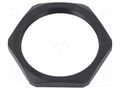 Nut; PG48; polyamide; Thk: 8mm; Spanner: 70mm; black; Thread: PG HUMMEL HUMMEL-1262480111