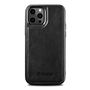 iCarer Leather Oil Wax case covered with natural leather for iPhone 12 Pro Max black (ALI1206-BK), iCarer 6958955876628