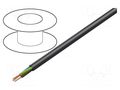 Wire; H03VV-F,OMY; 3x0.75mm2; round; stranded; Cu; PVC; black; 300V MANEX H03VV-F/3X0.75BK