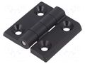 Hinge; Width: 50mm; polyamide; black; H: 50mm; Holes no: 4 RST ROZTOCZE 3.ZN65.101-07