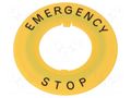 Warning plate; 30mm; Ømount.hole: 30mm; Ø: 60mm IDEC HNAV-27