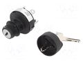 Switch: key switch; Switch.method: ON-OFF-ON; Contacts: SPDT; 45° HONEYWELL 84830-07