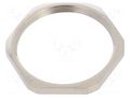 Nut; M50; brass; Thk: 5.5mm; Spanner: 55mm; Thread: metric; Pitch: 1.5 HUMMEL HUMMEL-1161500050