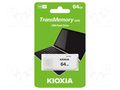 Pendrive; USB 2.0; 64GB; HAYABUSA; white; USB A KIOXIA LU202W064GG4
