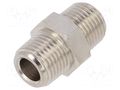 Nipple; straight; max.15bar; nickel plated brass; Seal: NBR PNEUMAT 2000-1/8