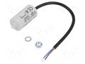 Capacitor: polypropylene; motors, run; 4uF; 470VAC; Ø30x58.5mm KEMET C274ACF4400LF0J