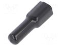 Plug cover; female; PIN: 2; black; DT DEUTSCH DT2S-BT-BK