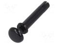 Rivet; Ømount.hole: 4mm; black; polyamide 66; UL94V-2 FIX&FASTEN SR4-20