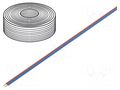 Wire; LiYz; 2x0.25mm2; 350V; Package: 50m; Cu; stranded; red,blue DONAU ELEKTRONIK D-225-020