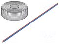 Wire; LiYz; 2x0.14mm2; 250V; Package: 50m; Cu; stranded; red,blue DONAU ELEKTRONIK D-218-020