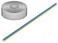Wire: ribbon; FBK Toy; 3x0.25mm2; stranded; Cu; PVC; blue,yellow DONAU ELEKTRONIK D-325-223-25