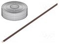 Wire; LiYz; 2x0.14mm2; 250V; Package: 5m; Cu; stranded; brown DONAU ELEKTRONIK D-218-88