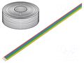 Wire: ribbon; FBK Toy; 4x0.14mm2; stranded; Cu; PVC; 250V; 50m DONAU ELEKTRONIK D-418-50