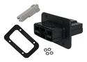RECT PWR HOUSING KIT, PLUG, 2POS, PC/PBT SBSX75A-PMPLUG-KIT-GRA