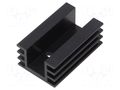 Heatsink: extruded; U; TO220; black; L: 50mm; W: 32mm; H: 20mm; 7K/W ALUTRONIC PR24/50/SE