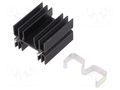 Heatsink: extruded; H; TO218,TO220,TOP3; black; L: 38mm; W: 35mm ALUTRONIC PR31/38/MC