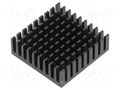 Heatsink: extruded; grilled; BGA,PGA; black; L: 30mm; W: 30mm; H: 10mm ALUTRONIC PG3030/10/SE/SF