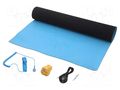 Mat: table set; ESD; L: 1.2m; W: 0.6m; Thk: 2mm; blue (bright) STATICTEC PRT-STW424010