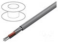 Wire; Alpha Essential C&C; 3x18AWG; shielded,Al-PET foil; PVC ALPHA WIRE 2423C-SL005