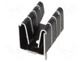 Heatsink: extruded; U; TO220; black; L: 16mm; W: 12.7mm; H: 12.7mm ALUTRONIC FI342/SE