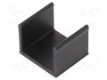 Heatsink: extruded; U; TO220; black; L: 15mm; W: 17mm; H: 13mm; 28K/W ALUTRONIC PR17/15/SE