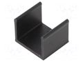 Heatsink: extruded; U; TO220; black; L: 15mm; W: 17mm; H: 13mm; 28K/W ALUTRONIC PR17/15/SE