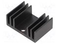 Heatsink: extruded; U; TO220; black; L: 20mm; W: 29mm; H: 12mm; 13.5K/W ALUTRONIC PR19/20/SE