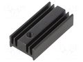 Heatsink: extruded; TO220; black; L: 25mm; W: 12.6mm; H: 6.5mm; 32K/W ALUTRONIC PR5/25/SE