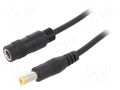 Cable; 2x0.5mm2; DC 5,5/2,1 plug,DC 5,5/2,1 socket; straight SUNNY ECJ15R2155STP2155S
